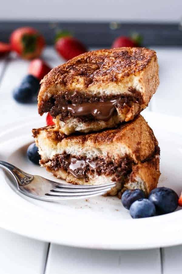 Make Easy Nutella Churro Stuffed French Toast for Brunch